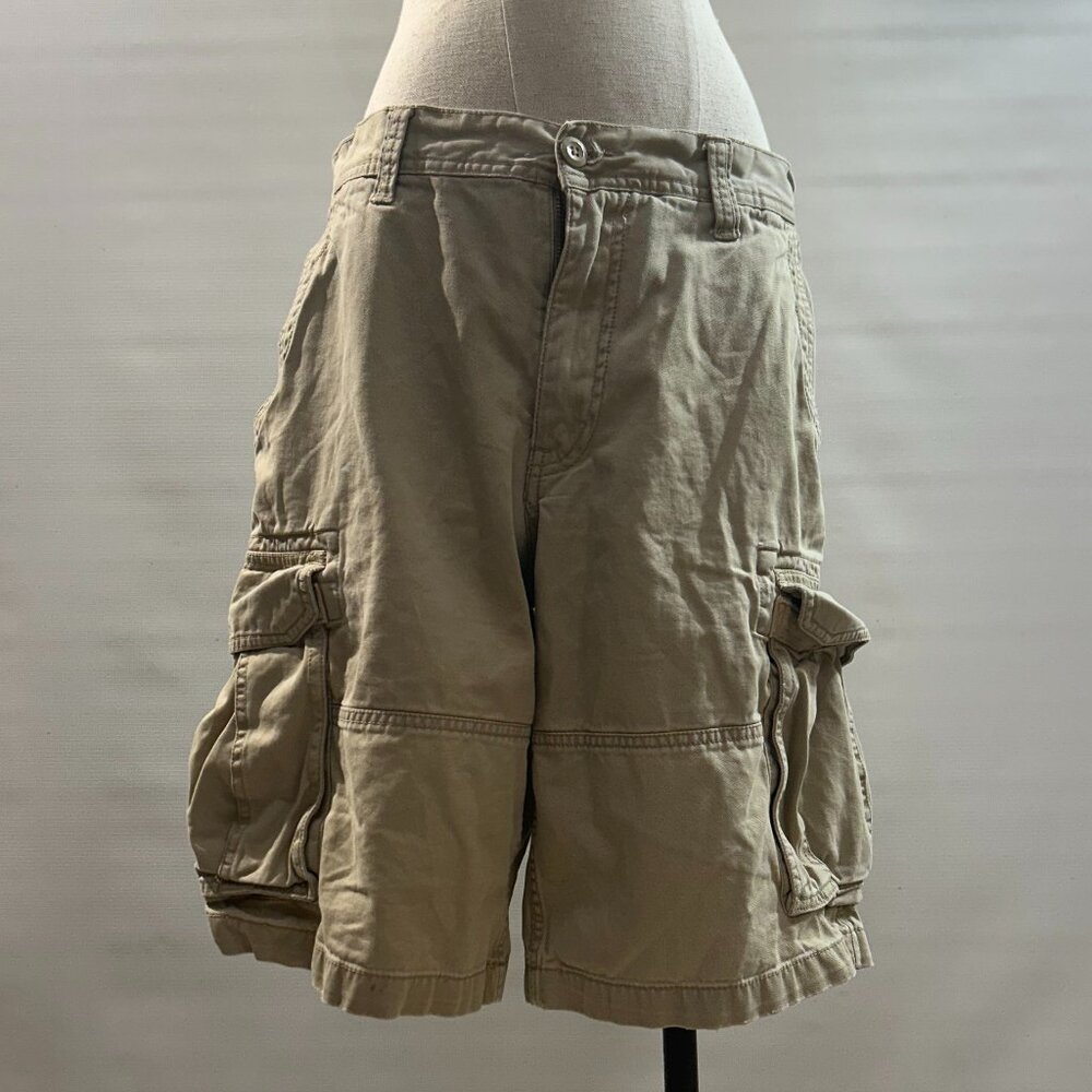 Old Navy Surplus Company Khaki Cargo Shorts Men's Size 32